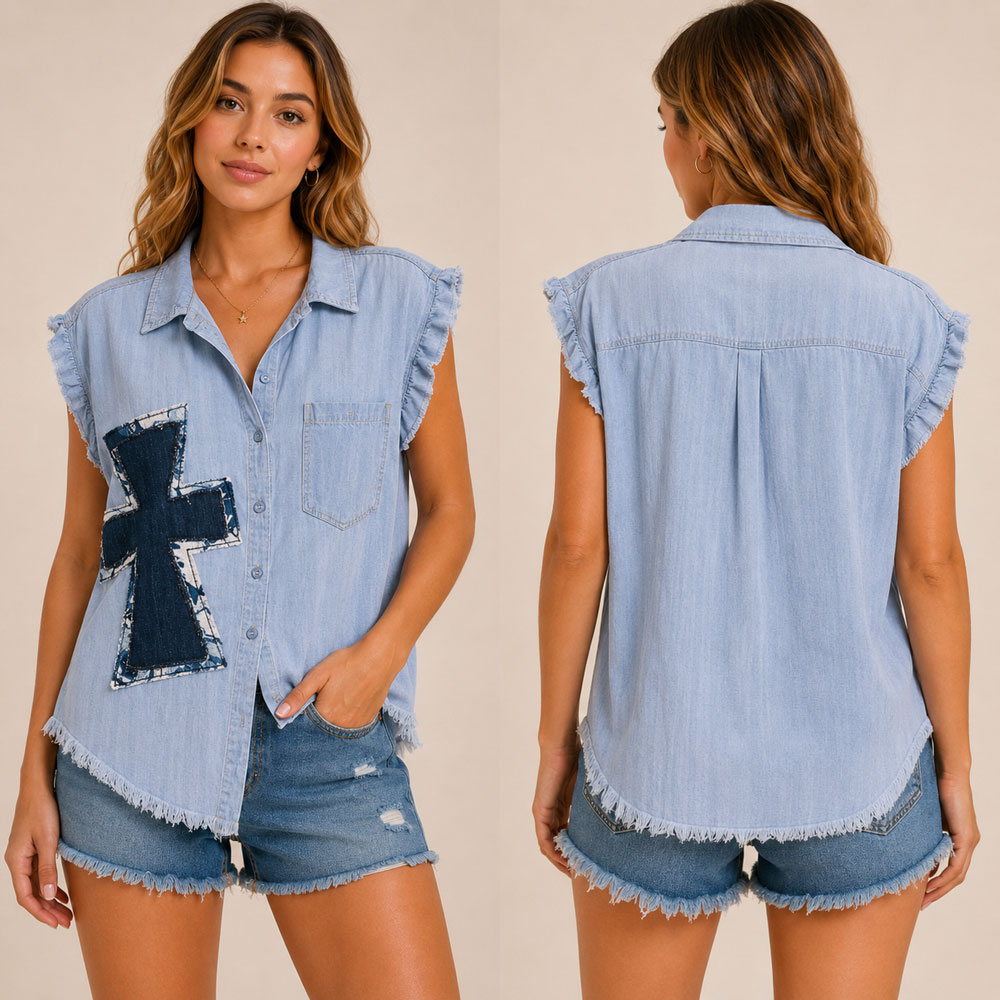 Rag bottom Umgee Shirt Size Med