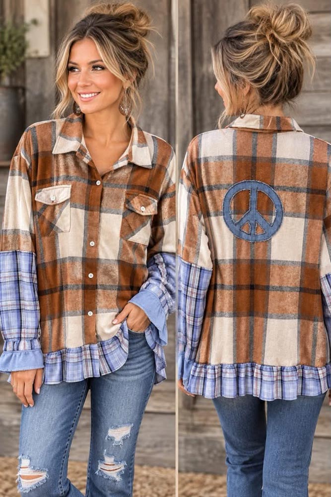 Flannel and blue Large
