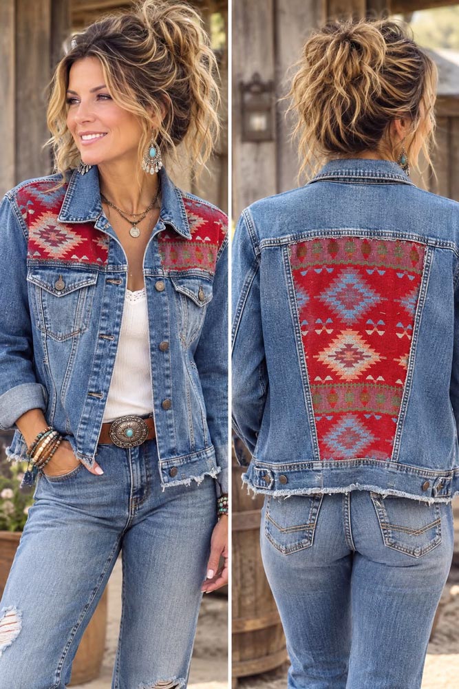 Navajo denim jacket Medium