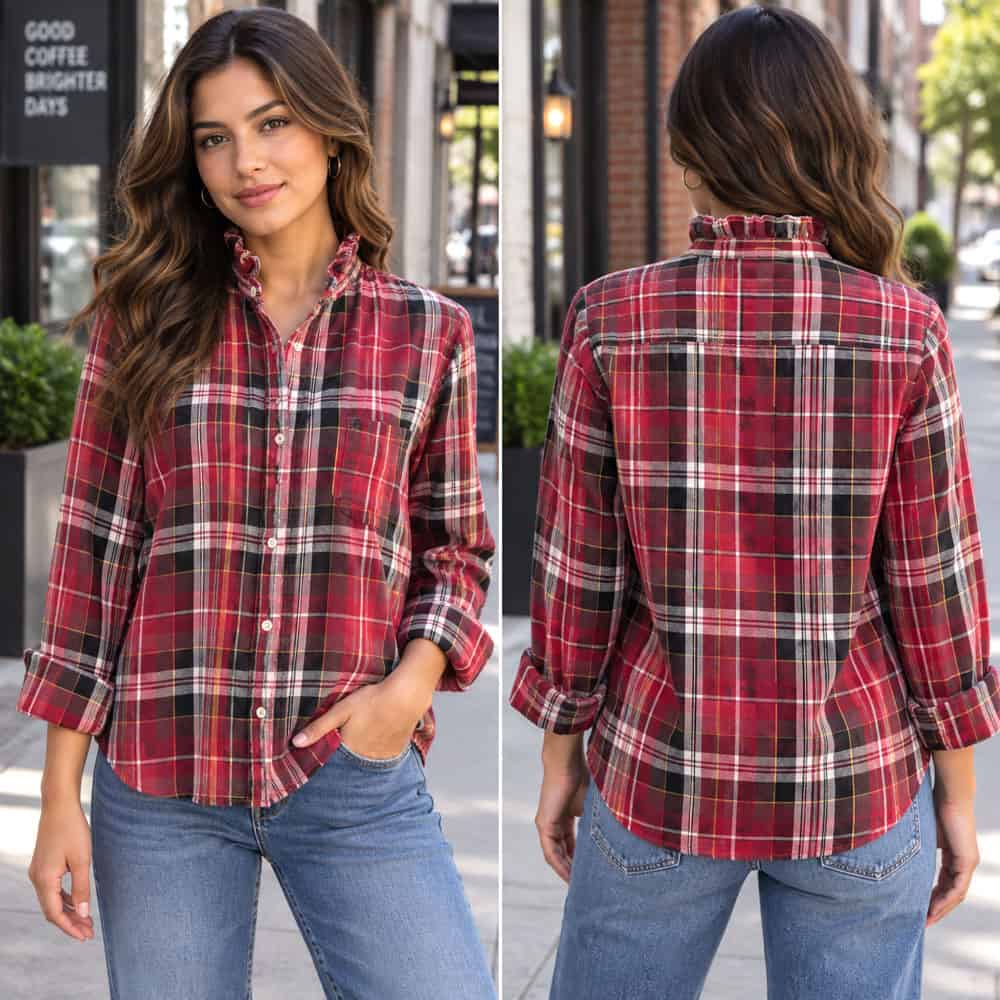 Fall Ruffle Men's L/S Shirt